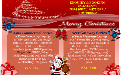 Core i3 Laptop Starts @ 24,990/- with 2 Years Warranty